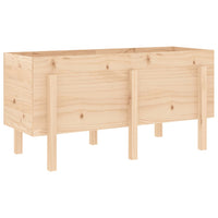 Fioriera Rialzata da Giardino 121x50x57 cm Legno Massello Pino 825226