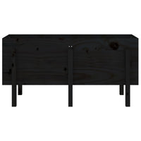 Fioriera Rialzata da Giardino Nera 121x50x57 cm Massello Pino 825230