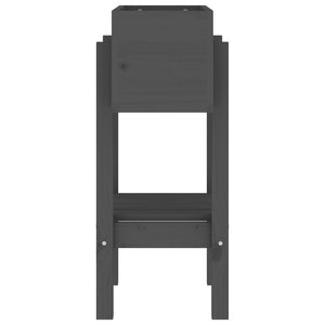 Vassoio per fioriera aiuola rialzata piante fiori terrazza giardino 62 x 30 x 69 cm legno massello di pino grigio 02_0037748