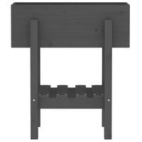 Vassoio per fioriera aiuola rialzata piante fiori terrazza giardino 62 x 30 x 69 cm legno massello di pino grigio 02_0037748