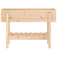 Fioriera Rialzata da Giardino 101x30x69 cm Legno Massello Pino
