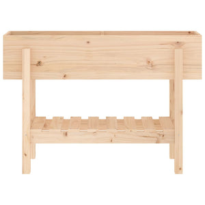 Fioriera Rialzata da Giardino 101x30x69 cm Legno Massello Pino