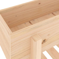 Fioriera Rialzata da Giardino 101x30x69 cm Legno Massello Pino