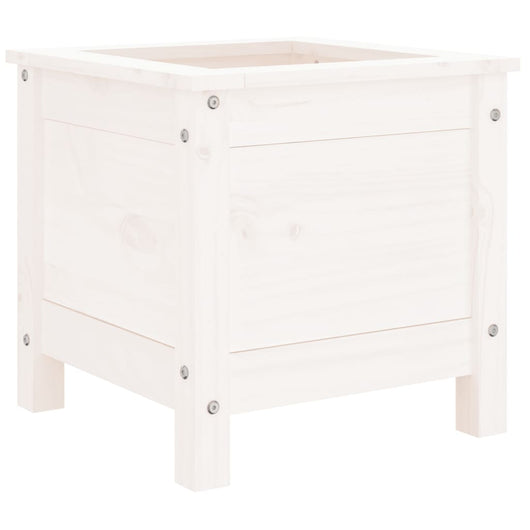 Vassoio per fioriera aiuola rialzata piante fiori terrazza giardino 40 x 40 x 39 cm legno massiccio di pino bianco 02_0037532