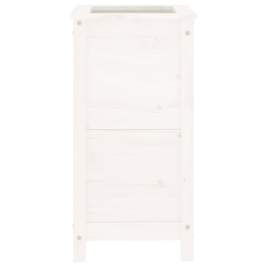 Vassoio per fioriera aiuola rialzata piante fiori terrazza giardino 40 x 40 x 78 cm legno massiccio di pino bianco 02_0037579