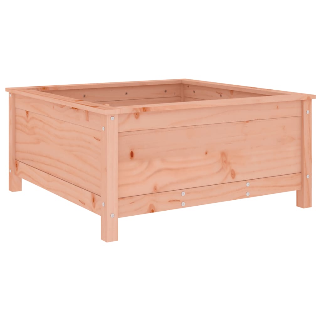 Vassoio per fioriera aiuola rialzata piante fiori terrazza giardino 82,5 x 82,5 x 39 cm legno massello marrone Douglas 02_0037947