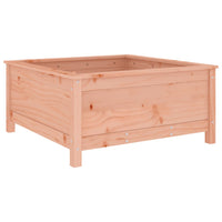 Vassoio per fioriera aiuola rialzata piante fiori terrazza giardino 82,5 x 82,5 x 39 cm legno massello marrone Douglas 02_0037947