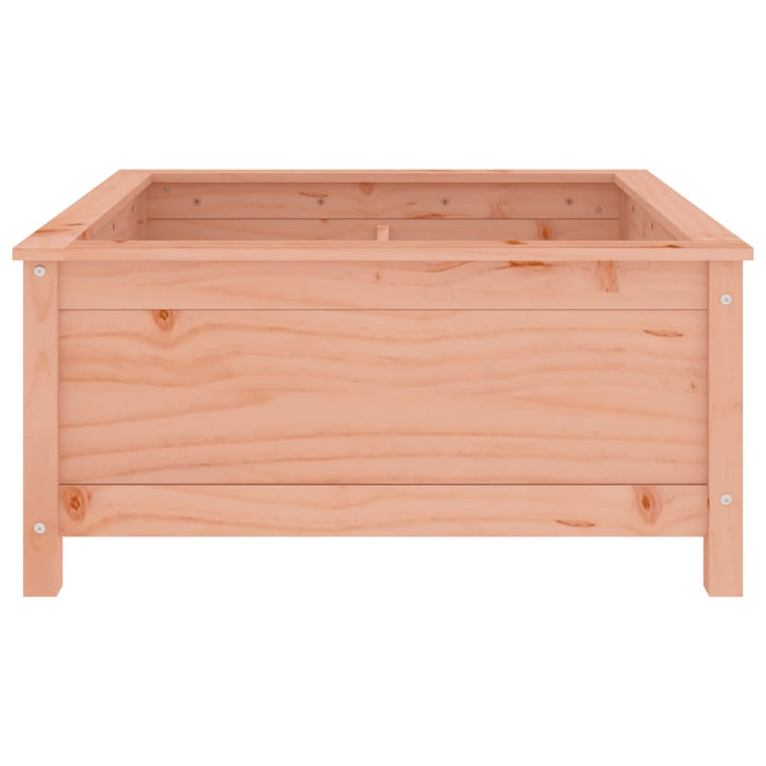 Vassoio per fioriera aiuola rialzata piante fiori terrazza giardino 82,5 x 82,5 x 39 cm legno massello marrone Douglas 02_0037947