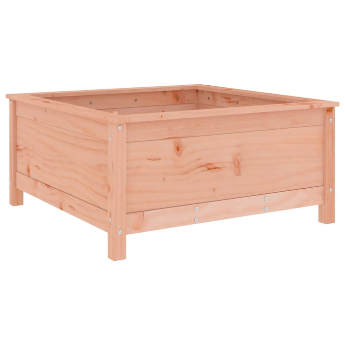 Vassoio per fioriera aiuola rialzata piante fiori terrazza giardino 82,5 x 82,5 x 39 cm legno massello marrone Douglas 02_0037947
