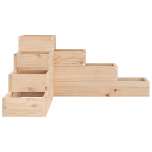 Fioriera da Giardino 4 Ripiani 80,5x79x36cm Legno Massello Pino 825317