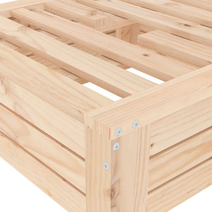Copertura per Base Ombrellone in Legno Massello di Pino 825331