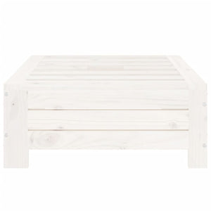 Copertura per Base Ombrellone Bianca in Legno Massello di Pino