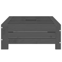 Copertura per Base Ombrellone Grigia in Legno Massello di Pino 825333