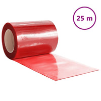 Tenda per Porte Rossa 300 mm x 2,6 mm 25 m in PVC 153869