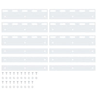 Piastre di Collegamento 6 pz Argento 20 cm Acciaio Inossidabile