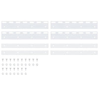 Piastre di Collegamento 4 pz Argento 28 cm Acciaio Inossidabilecod mxl 118247