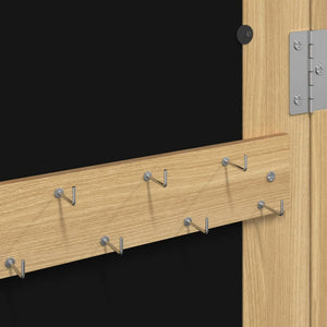 Armadietto per gioielli, organizer per mobili, camera da letto, guardaroba, bagno con specchio a parete 30 x 8,5 x 90 cm marrone 02_0022827