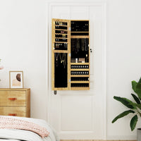 Armadio Portagioie con Specchio a Muro 30x8,5x106 cm 353216