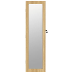 Armadio Portagioie con Specchio a Muro 30x8,5x106 cm 353216