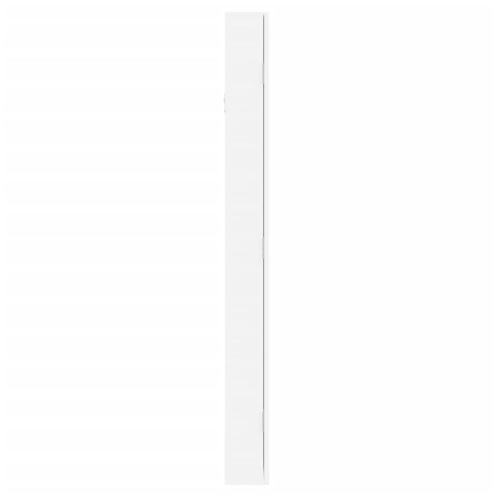 Armadietto per gioielli, organizer per mobili, camera da letto, guardaroba, bagno con specchio a parete 37,5 x 10 x 106 cm bianco 02_0022835