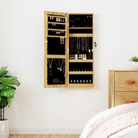 Armadio Portagioie a Specchio con Luci LED a Parete-Specchiera Portagioie con LED 993452