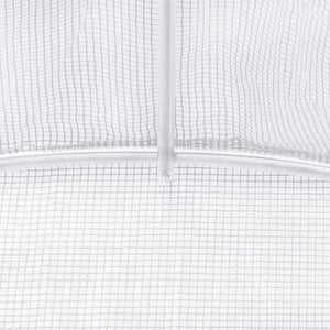 Serra con Telaio in Acciaio Bianco 6 m² 3x2x2 m 364079