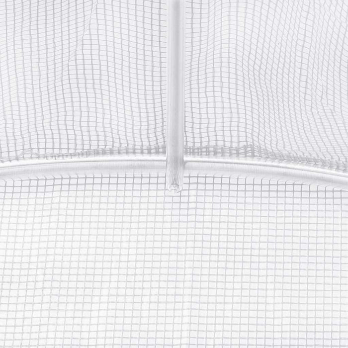 Serra con Telaio in Acciaio Bianco 6 m² 3x2x2 m 364079