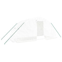 Serra con Telaio in Acciaio Bianco 10 mÂ² 5x2x2,3 mcod mxl 79872