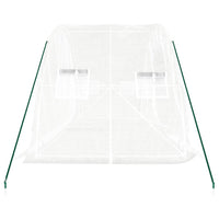 Serra con Telaio in Acciaio Bianco 10 m² 5x2x2,3 m 364087