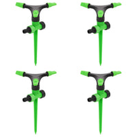 Irrigatori Rotanti 4 pz Verdi e Neri 16x13,5x25,5 cm ABS e PPcod mxl 102193