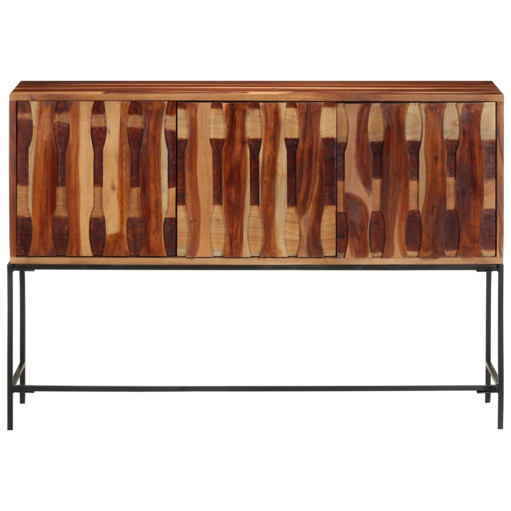 Credenza-Buffet-Armadio da cucina 110x28x76 cm in Legno Massello di Acacia