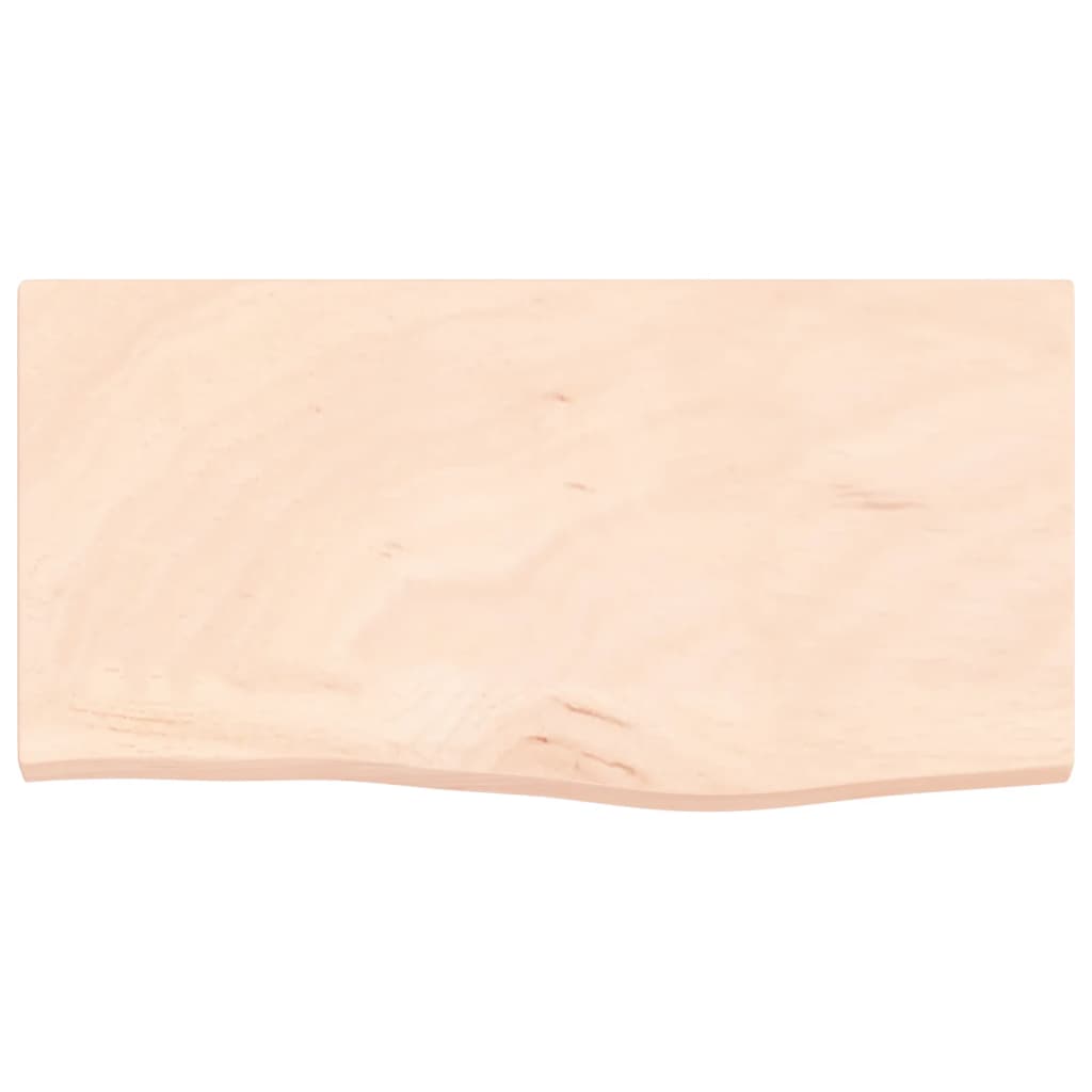 Ripiano a Parete 60x30x2 cm Legno Massello Rovere Non Trattato 363524