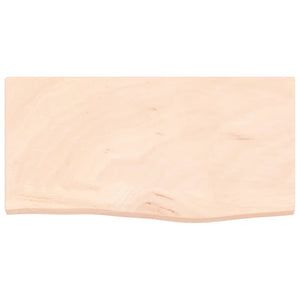 Ripiano a Parete 60x30x2 cm Legno Massello Rovere Non Trattato 363524