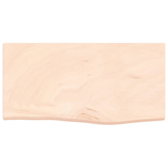 Ripiano a Parete 60x30x2 cm Legno Massello Rovere Non Trattato 363524