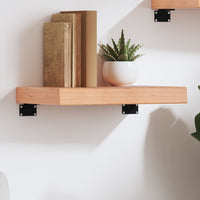 Ripiano Muro Marrone Chiaro 40x20x6 cm Massello Rovere Trattatocod mxl 129597