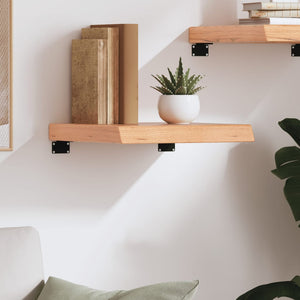 Ripiano Muro Marrone 40x40x(2-6) cm Massello Rovere Trattato 363631