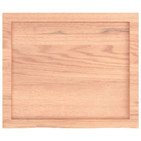 Ripiano Muro Marrone 60x50x(2-6) cm Massello Rovere Trattato 363652