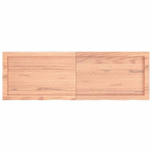 Ripiano Muro Marrone 120x40x(2-6) cm Massello Rovere Trattato 363695