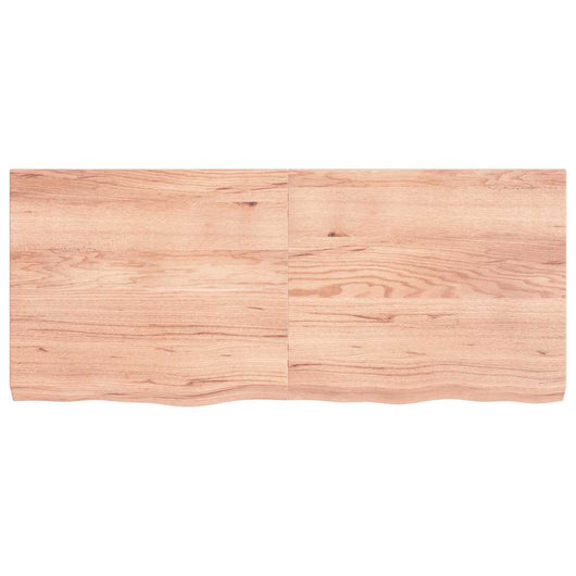 Ripiano Muro Marrone 140x60x(2-6) cm Massello Rovere Trattato 363707