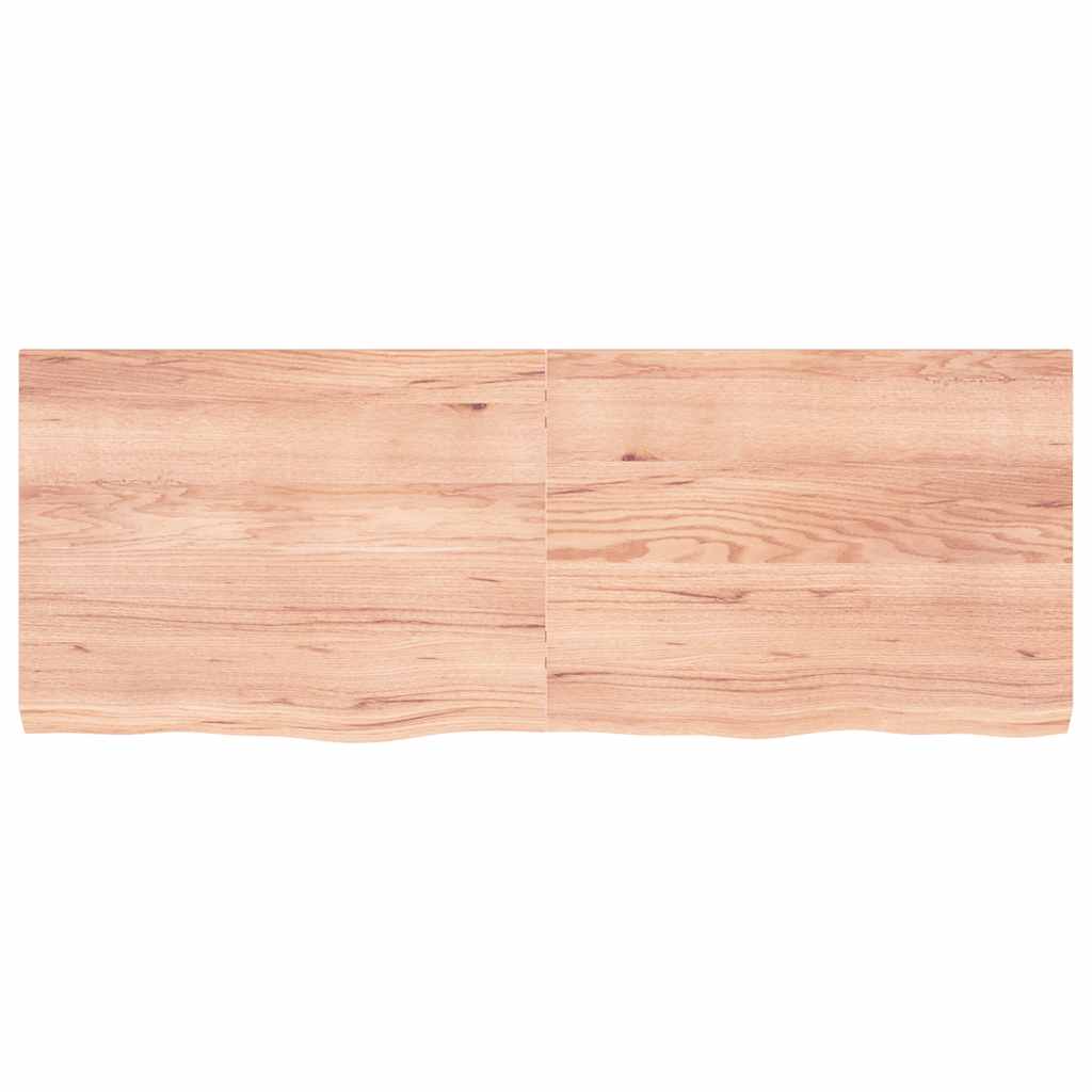 Ripiano Muro Marrone 160x60x(2-6) cm Massello Rovere Trattato 363715