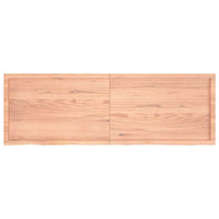 Ripiano Muro Marrone 180x60x(2-6) cm Massello Rovere Trattato 363723