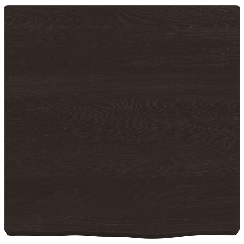 Ripiano Marrone Scuro 40x40x(2-4) cm Massello Rovere Trattato 363750