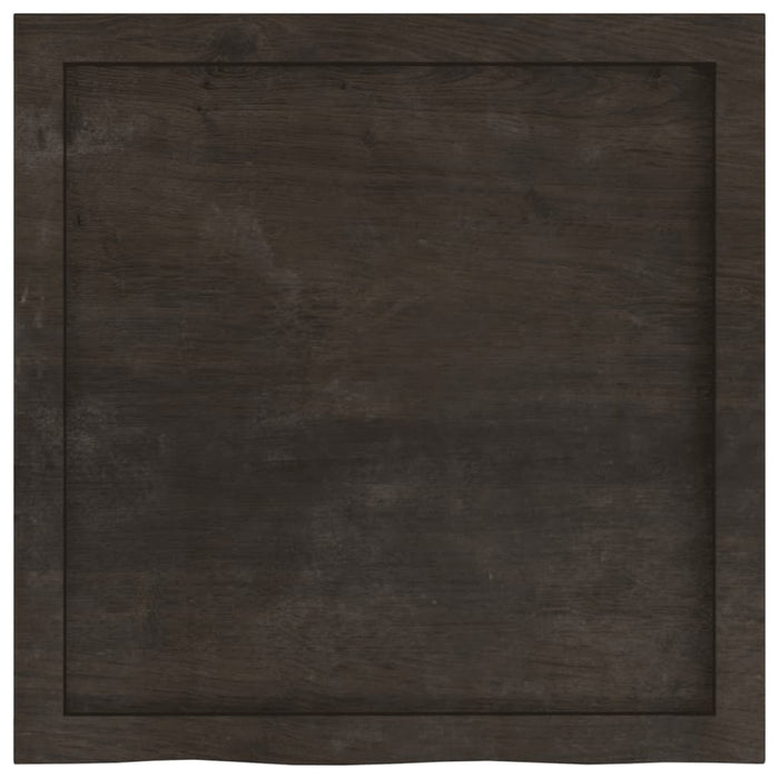 Ripiano Marrone Scuro 60x60x(2-4) cm Massello Rovere Trattato 363774