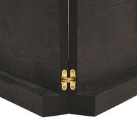 Ripiano Marrone Scuro 120x40x(2-6) cm Massello Rovere Trattato 363815