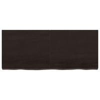 Ripiano Marrone Scuro 120x50x(2-6) cm Massello Rovere Trattatocod mxl 71689