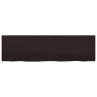 Ripiano Marrone Scuro 180x50x(2-4) cm Massello Rovere Trattatocod mxl 94380