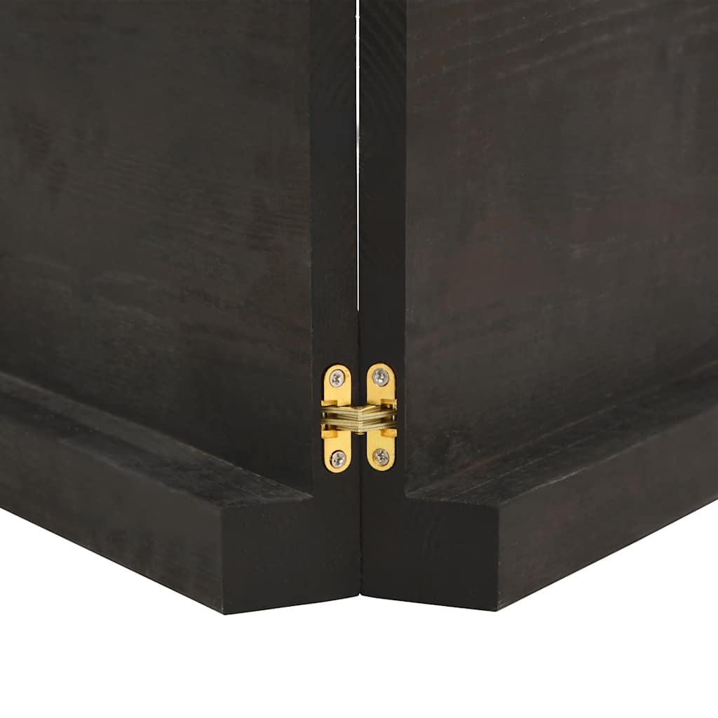 Ripiano Marrone Scuro 180x60x(2-6) cm Massello Rovere Trattato 363843