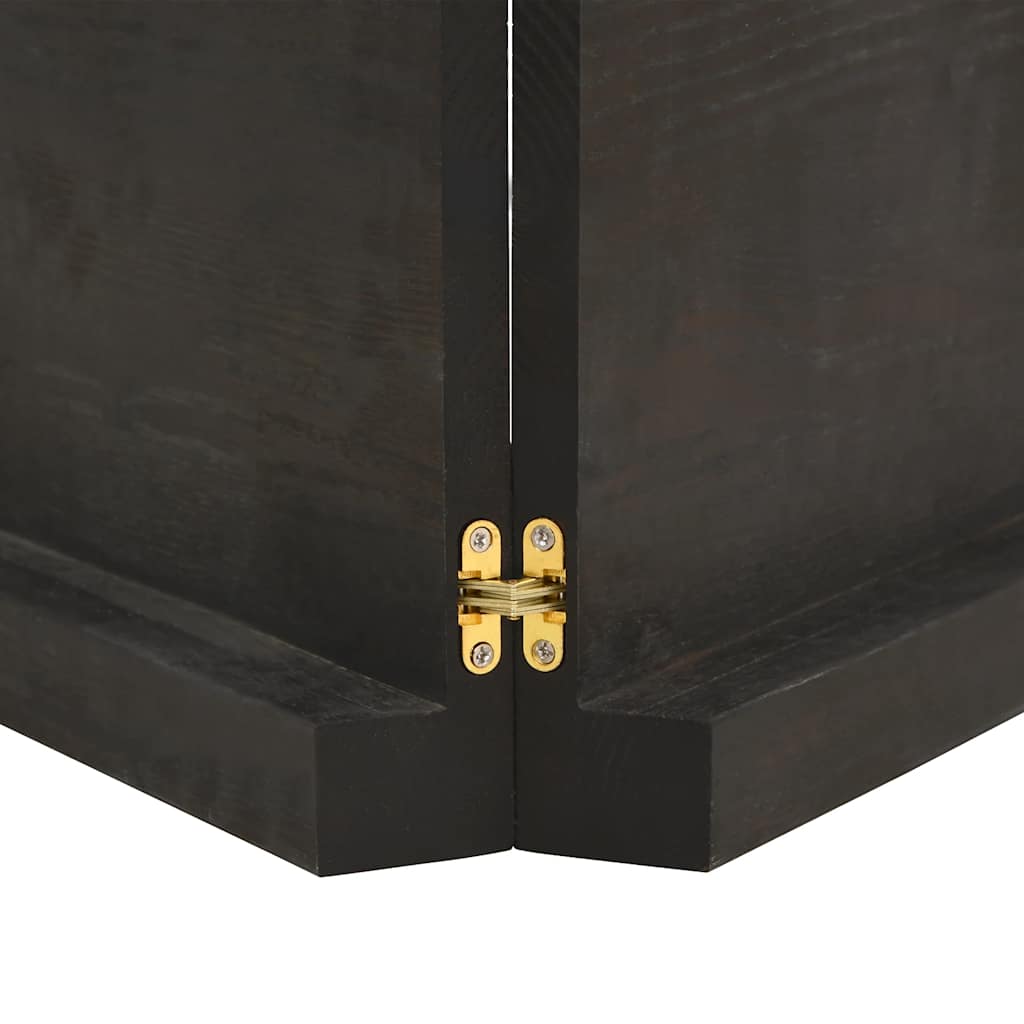 Ripiano Marrone Scuro 220x50x(2-6) cm Massello Rovere Trattato 363857