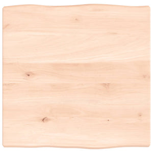 Piano per Tavolo 40x40x2 cm in Rovere Non Trattato Bordi Vivi 363860