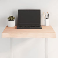 Piano per Tavolo 60x60x(2-6) cm Rovere Non Trattato Bordi Vivi 363871